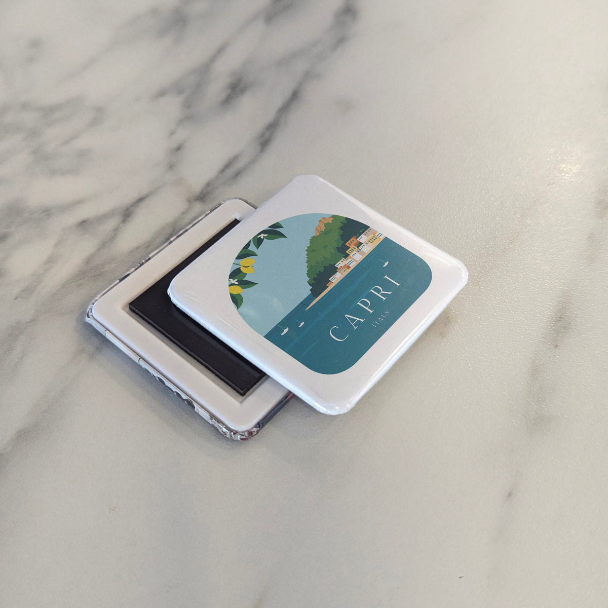 Capri Italy Magnet | Island of Emperors and the Blue Grotto of the Bay of Naples | 2x2 | Made in Canada
