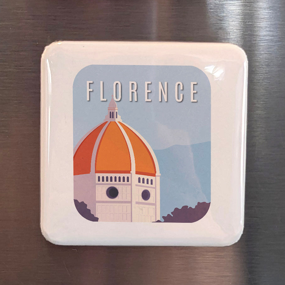Florence Italy Magnet | Cradle of the Renaissance on the Banks of the Arno | 2x2 | Made in Canada
