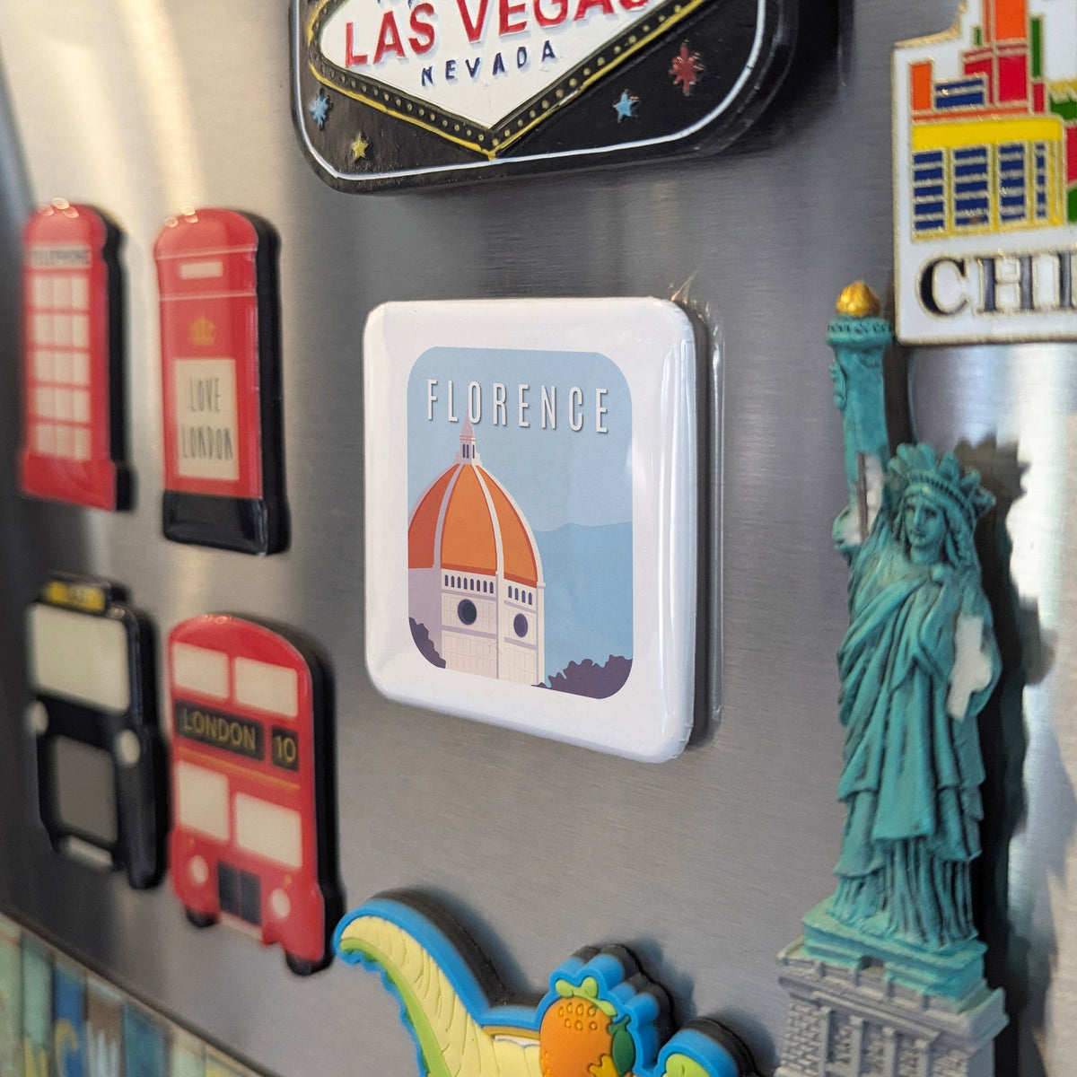 Florence Italy Magnet | Cradle of the Renaissance on the Banks of the Arno | 2x2 | Made in Canada