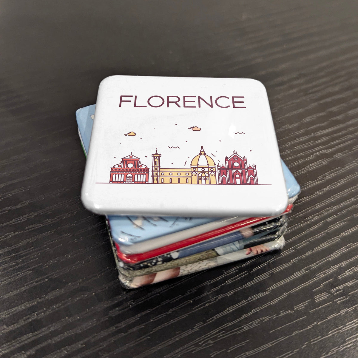 Florence Italy Magnet | Brunelleschi's Dome Skyline Above the Arno of the Medici | 2x2 | Made in Canada