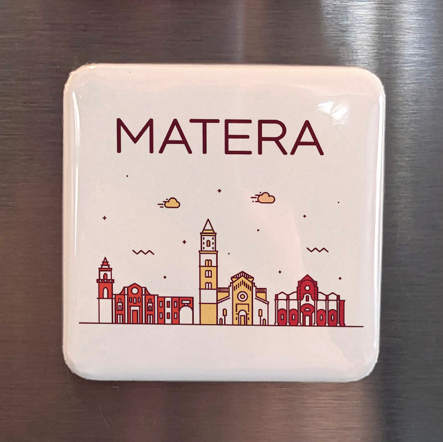 Matera Italy Magnet | Ancient Sassi City of Caves and European Capital of Culture | 2x2 | Made in Canada