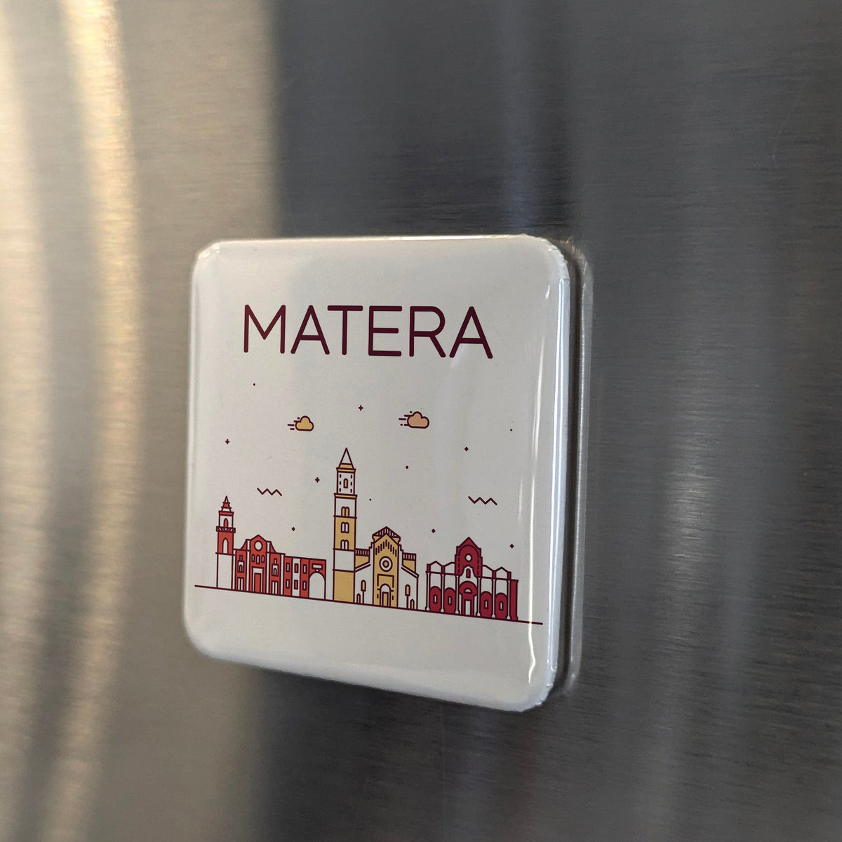 Matera Italy Magnet | Ancient Sassi City of Caves and European Capital of Culture | 2x2 | Made in Canada