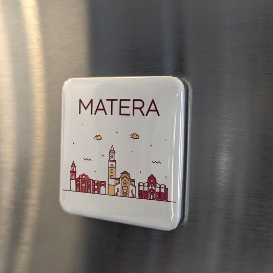 Matera Italy Magnet | Ancient Sassi City of Caves and European Capital of Culture | 2x2 | Made in Canada - PhiloPerse