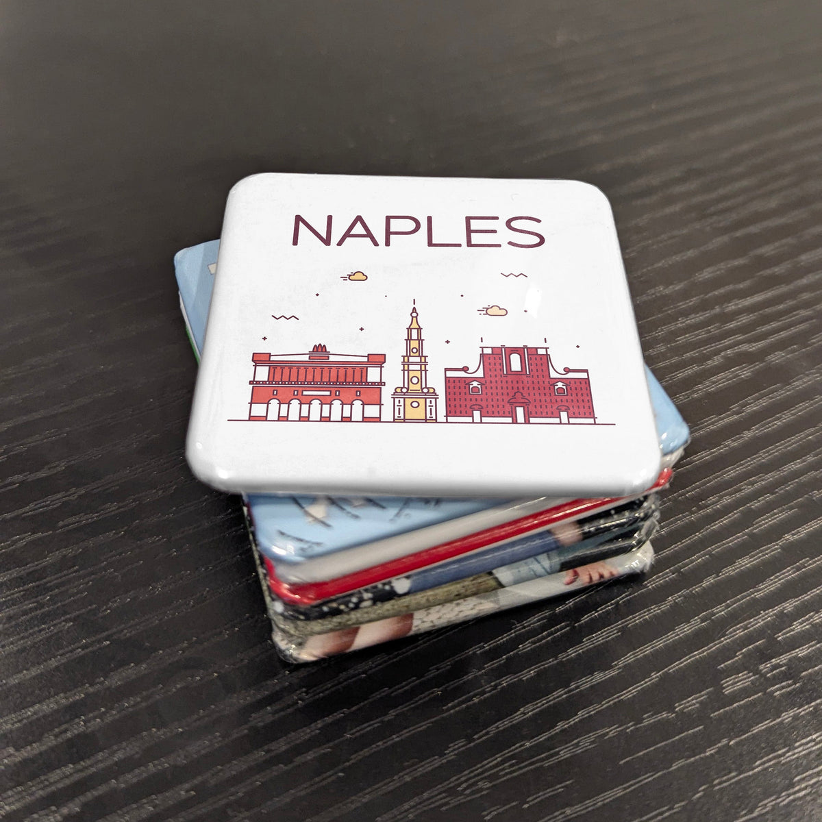 Naples Italy Magnet | City of Vesuvius and the Soul of Southern Italy | 2x2 | Made in Canada