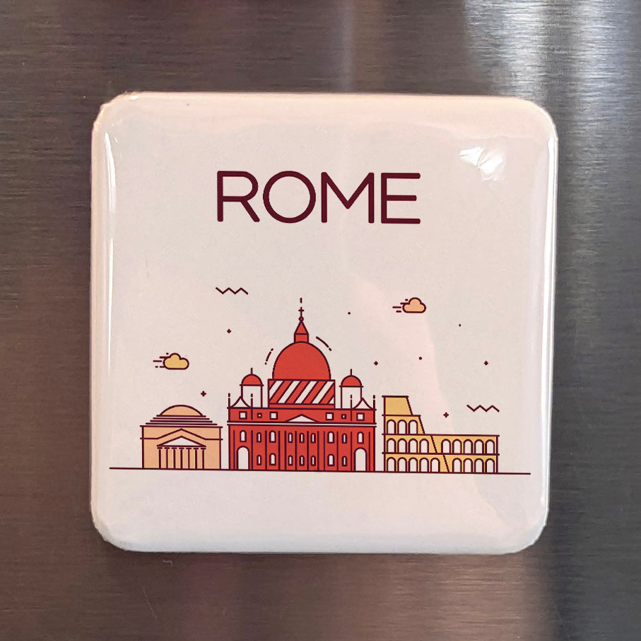 Rome Italy Magnet | Eternal City on the Seven Hills and Capital of Western Civilization | 2x2 | Made in Canada