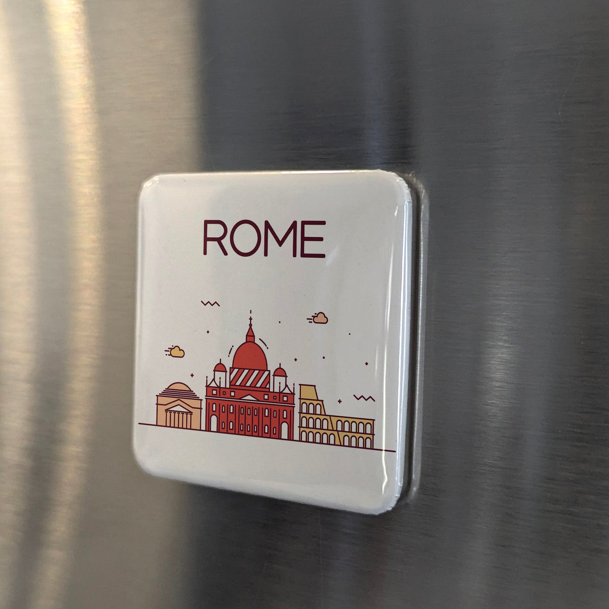Rome Italy Magnet | Eternal City on the Seven Hills and Capital of Western Civilization | 2x2 | Made in Canada