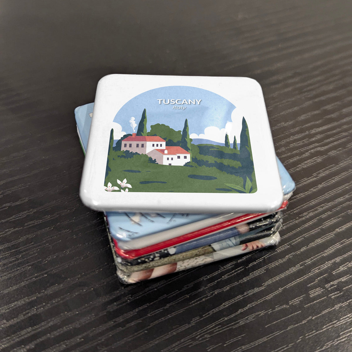 Tuscany Italy Magnet | Rolling Hills of Cypress and Vine in the Heart of the Italian Renaissance | 2x2 | Made in Canada