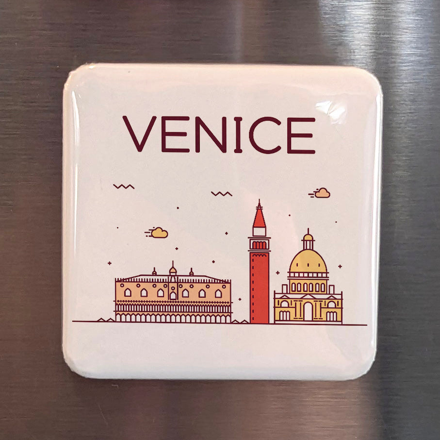 Venice Italy Magnet | Floating City of Canals on the Adriatic Lagoon | 2x2 | Made in Canada