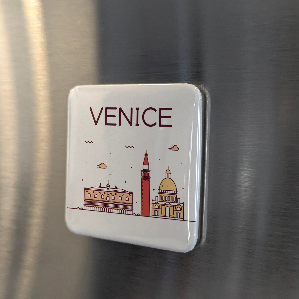 Venice Italy Magnet | Floating City of Canals on the Adriatic Lagoon | 2x2 | Made in Canada