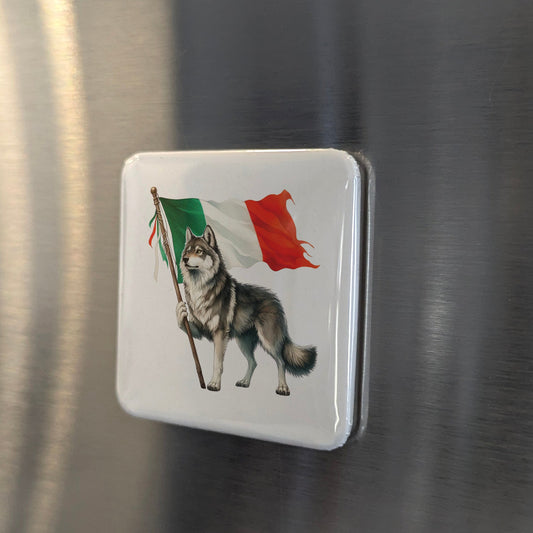Italy Magnet | Wolf of the Apennines and Spirit of the Italian Wilderness | 2x2 | Made in Canada - PhiloPerse