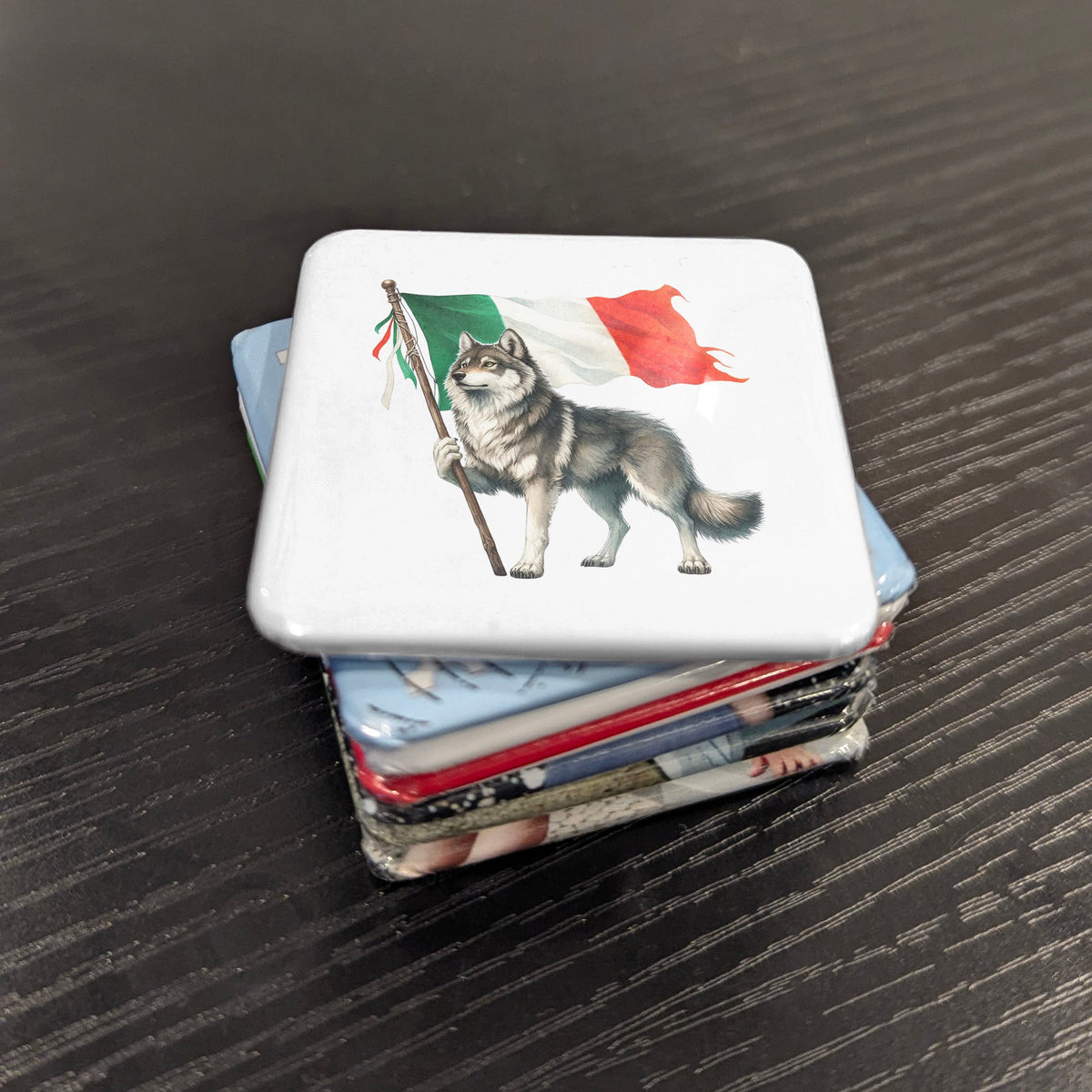 Italy Magnet | Wolf of the Apennines and Spirit of the Italian Wilderness | 2x2 | Made in Canada