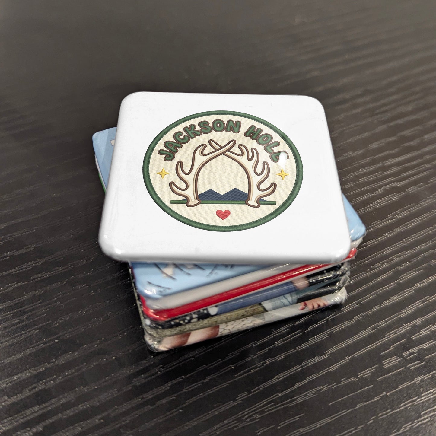 Jackson Hole Wyoming Magnet | Elk Country | 2×2 | Made in Canada - PhiloPerse