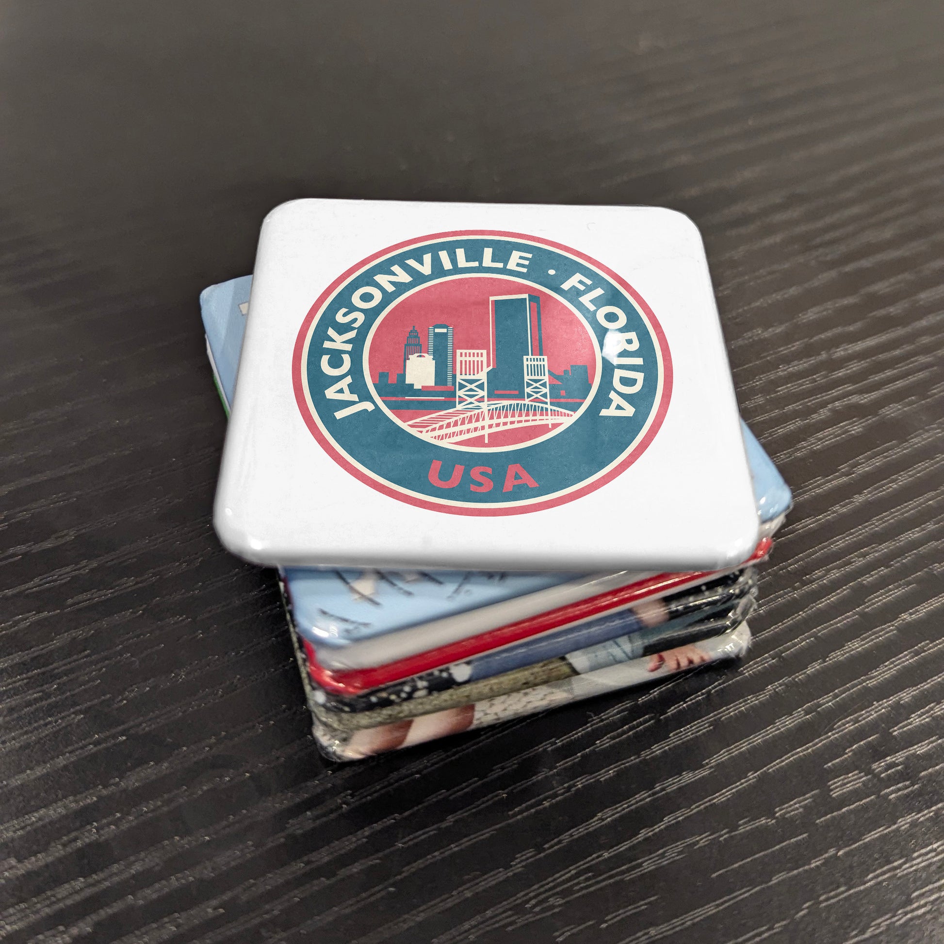 Jacksonville Florida Magnet | River City | 2×2 | Made in Canada - PhiloPerse