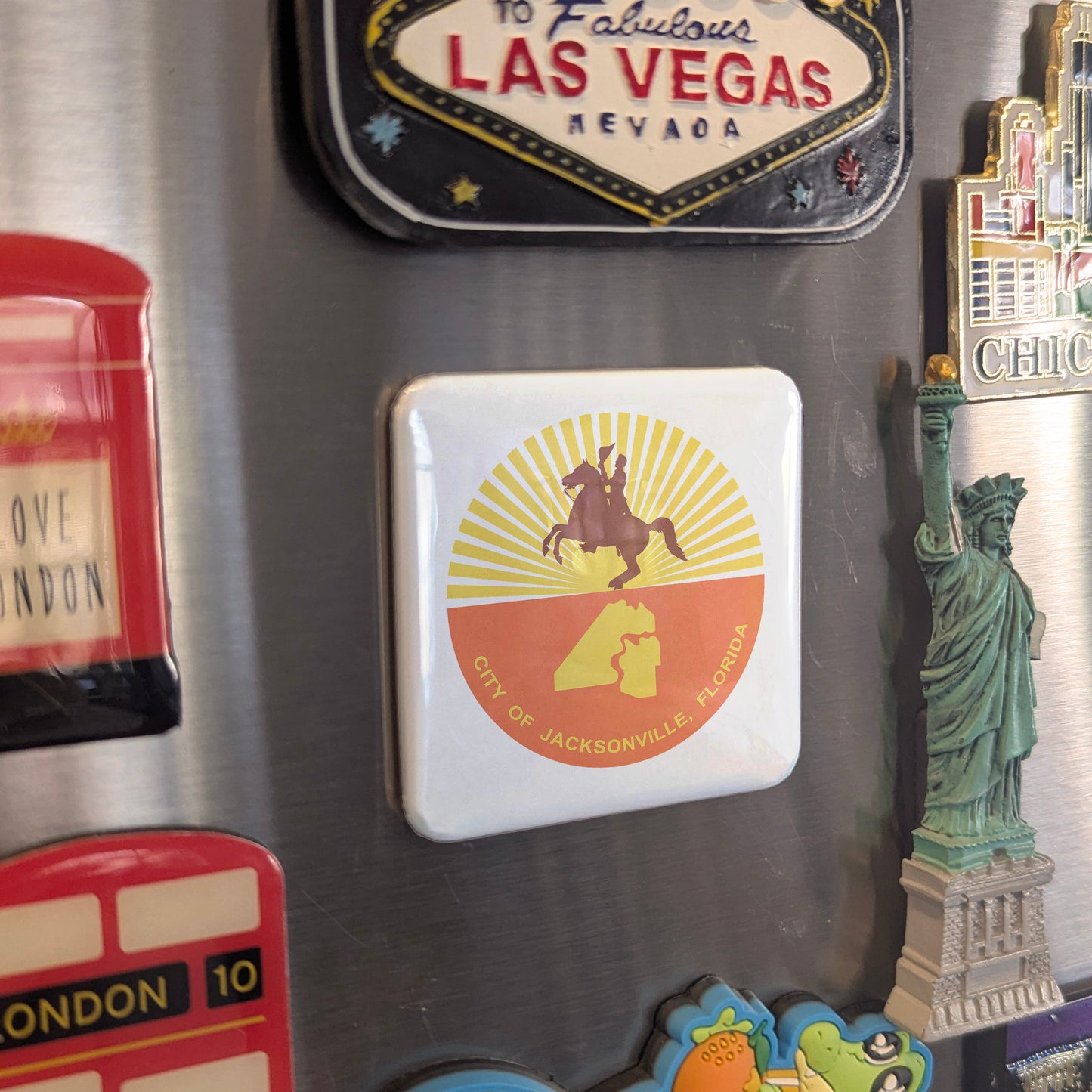 Jacksonville Florida Magnet | Old Hickory | 2×2 | Made in Canada - PhiloPerse