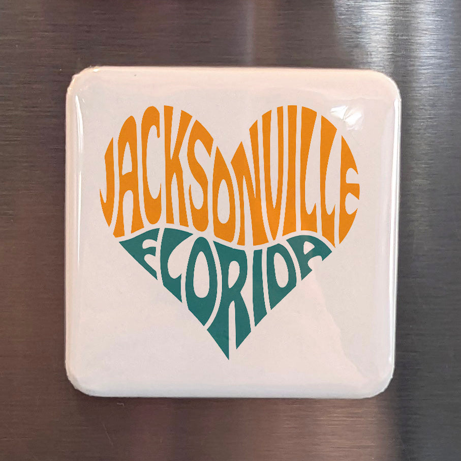 Jacksonville Florida Magnet | Jax Groove | 2×2 | Made in Canada - PhiloPerse