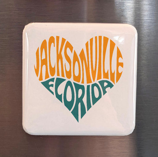 Jacksonville Florida Magnet | Jax Groove | 2x2 | Made in Canada - PhiloPerse