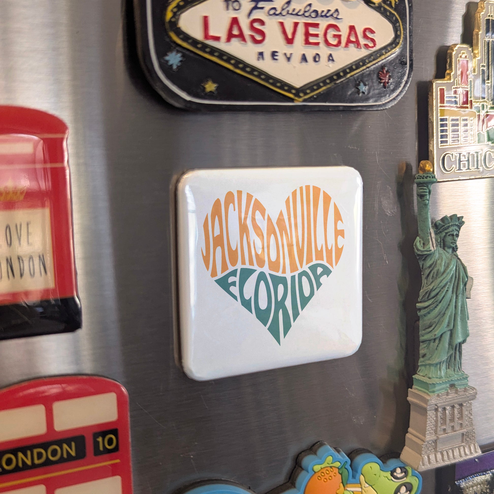 Jacksonville Florida Magnet | Jax Groove | 2×2 | Made in Canada - PhiloPerse