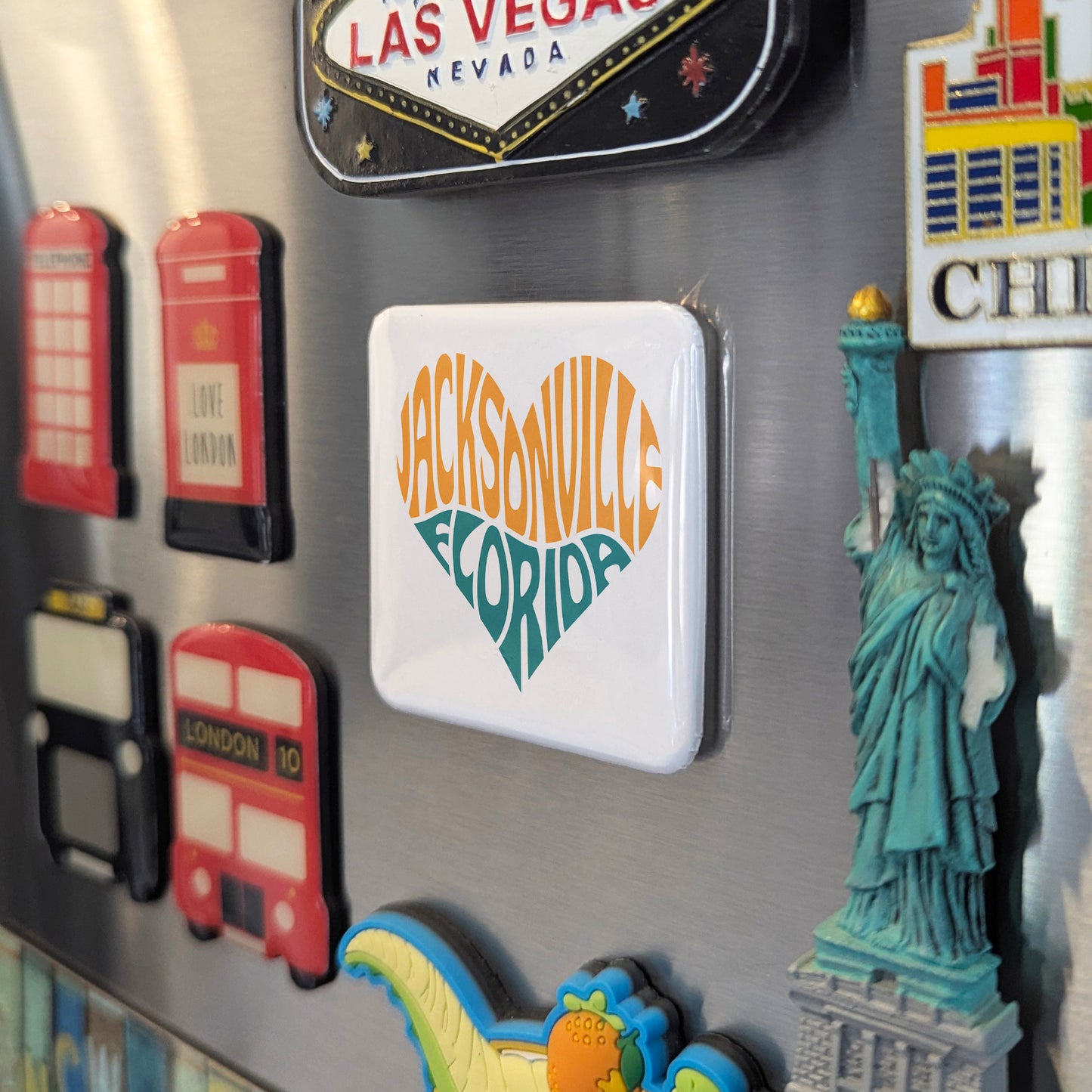 Jacksonville Florida Magnet | Jax Groove | 2×2 | Made in Canada - PhiloPerse