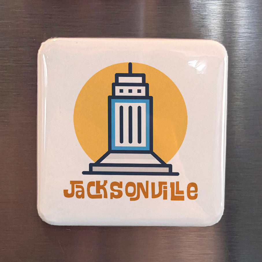 Jacksonville Florida Magnet | Sunshine Tower | 2×2 | Made in Canada - PhiloPerse