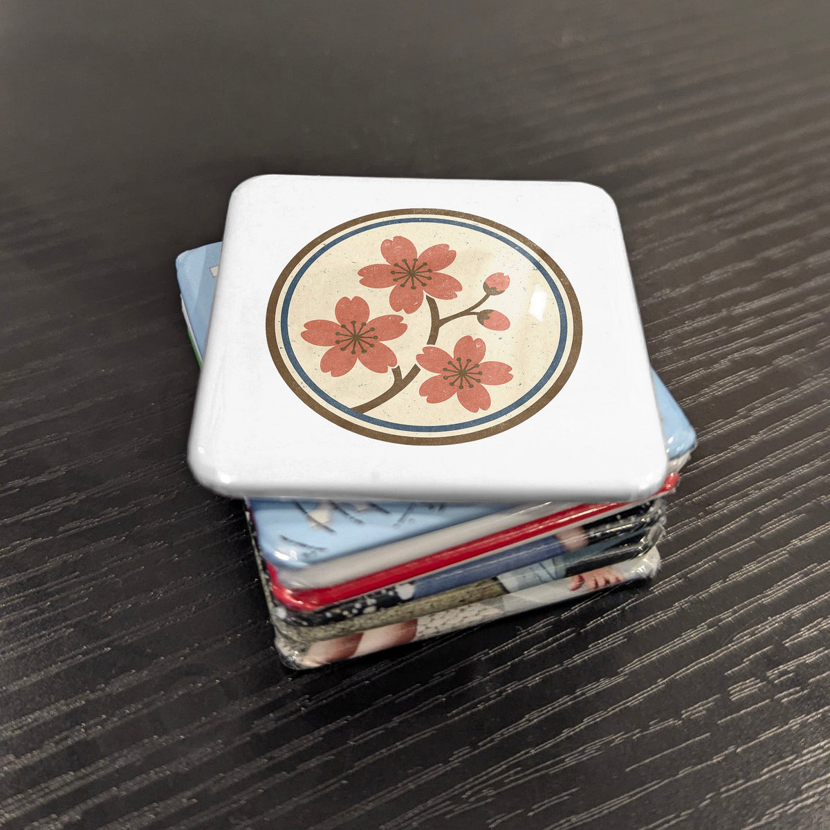 Japan Asia Magnet | Cherry Blossom Sakura Season of Fleeting Beauty | 2x2 | Made in Canada