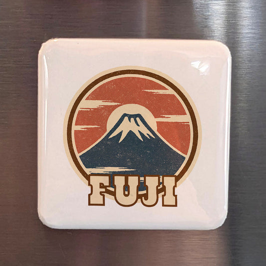 Japan Asia Magnet | Mount Fuji Sacred Peak of the Japanese Soul | 2x2 | Made in Canada