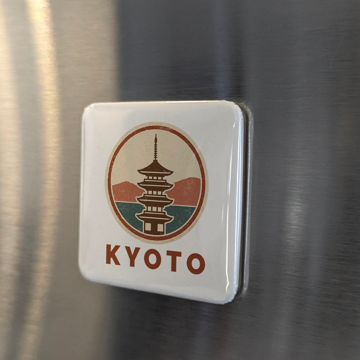 Kyoto Japan Asia Magnet | Pagoda City of a Thousand Temples | 2x2 | Made in Canada