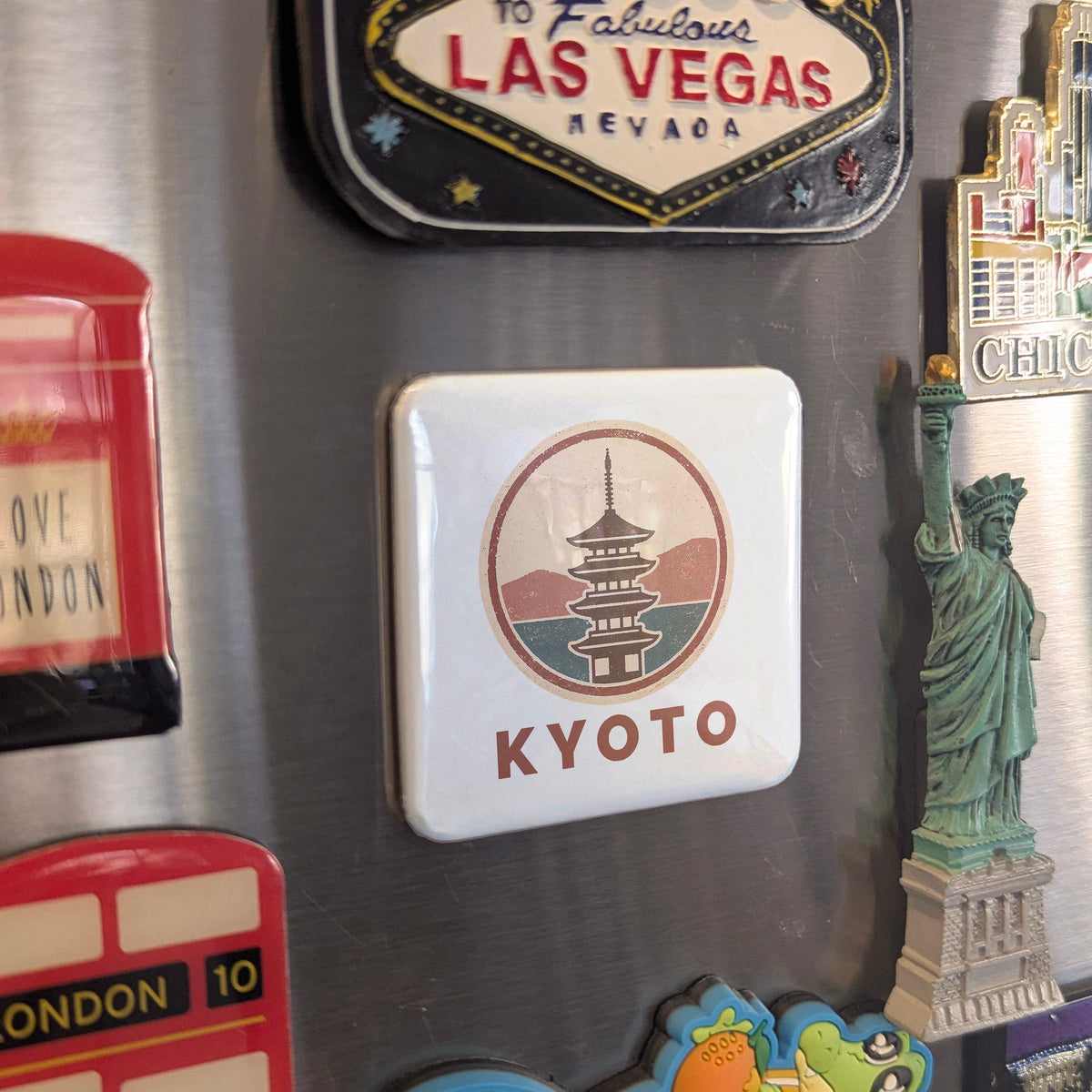 Kyoto Japan Asia Magnet | Pagoda City of a Thousand Temples | 2x2 | Made in Canada