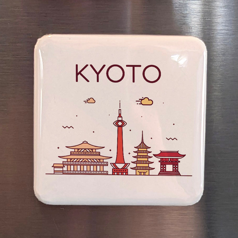 Kyoto Japan Asia Magnet | Ancient Imperial Capital of the Rising Sun | 2x2 | Made in Canada