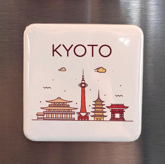 Kyoto Japan Asia Magnet | Ancient Imperial Capital of the Rising Sun | 2x2 | Made in Canada