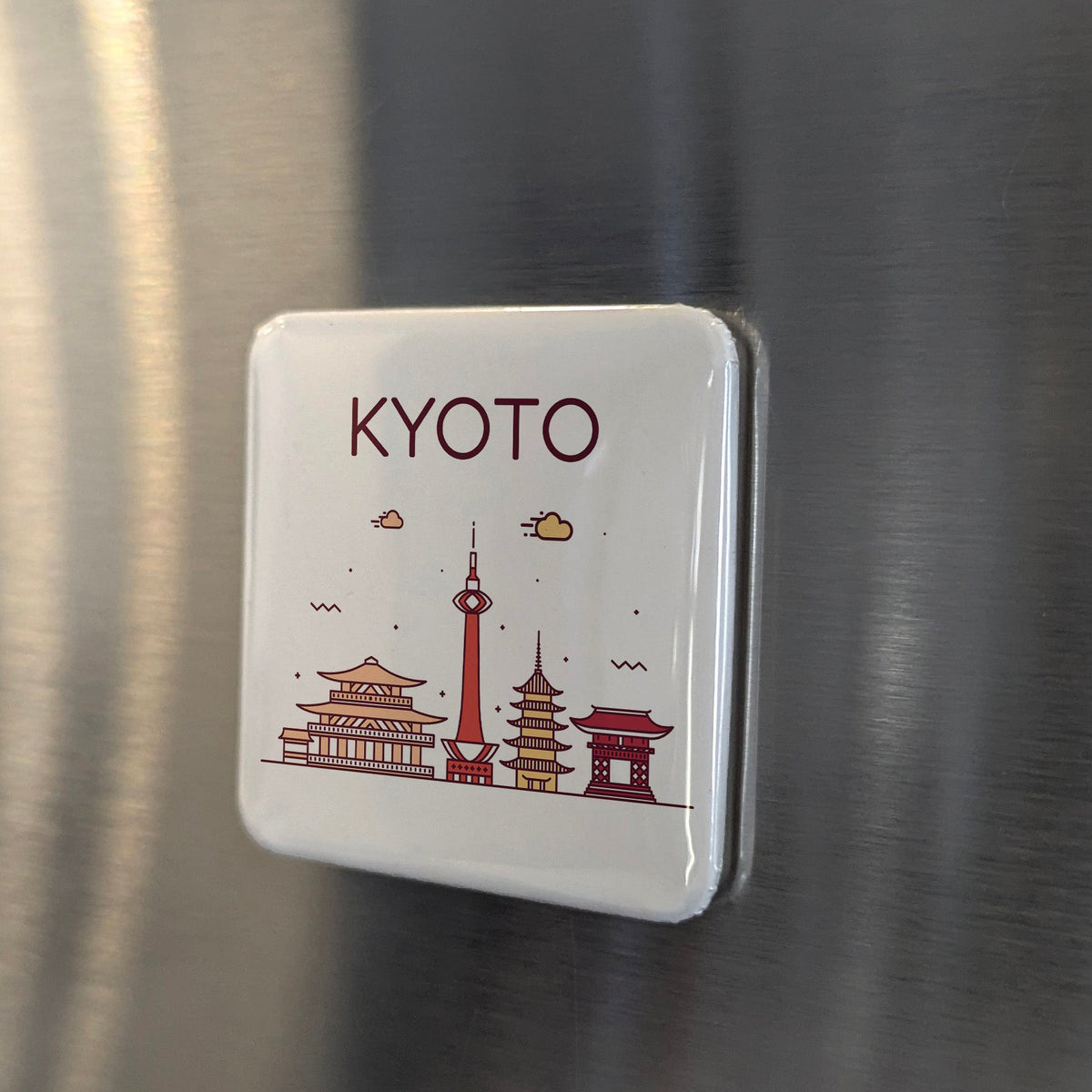 Kyoto Japan Asia Magnet | Ancient Imperial Capital of the Rising Sun | 2x2 | Made in Canada