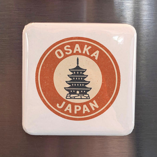 Osaka Japan Asia Magnet | Nation's Kitchen Dotonbori Spirit of Naniwa | 2x2 | Made in Canada