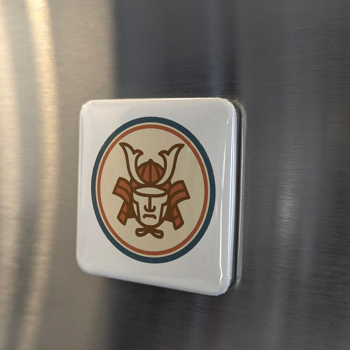 Japan Asia Magnet | Samurai Spirit Guardian of the Feudal Age | 2x2 | Made in Canada