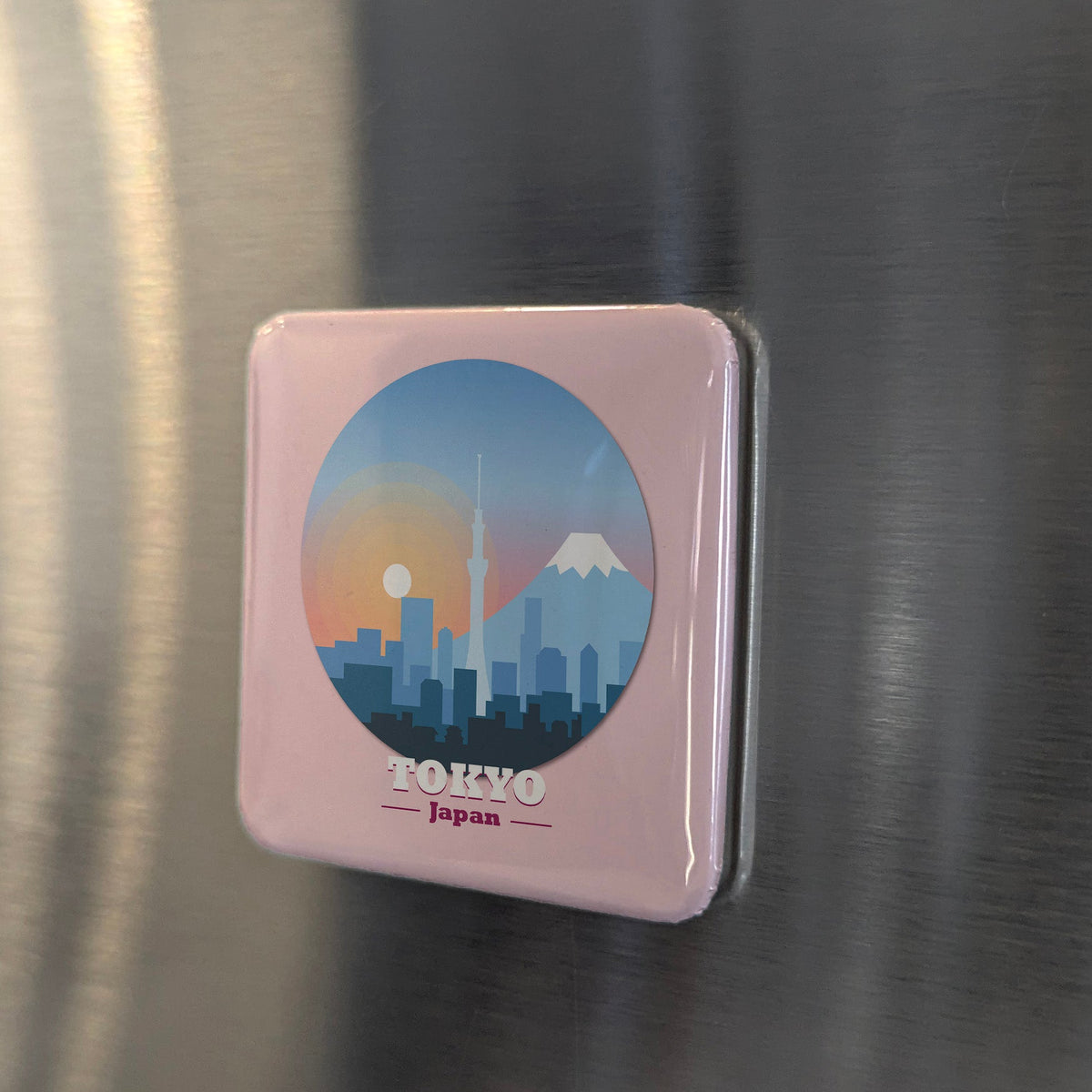 Tokyo Japan Asia Magnet | Neon Skyline of the World's Greatest Megalopolis | 2x2 | Made in Canada