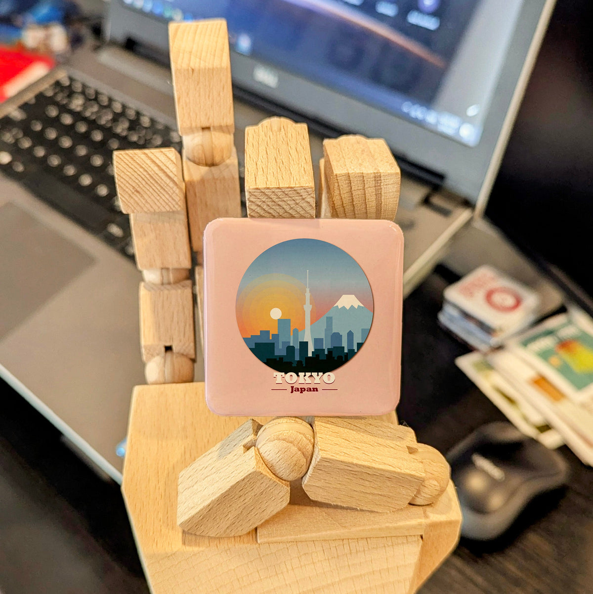 Tokyo Japan Asia Magnet | Neon Skyline of the World's Greatest Megalopolis | 2x2 | Made in Canada
