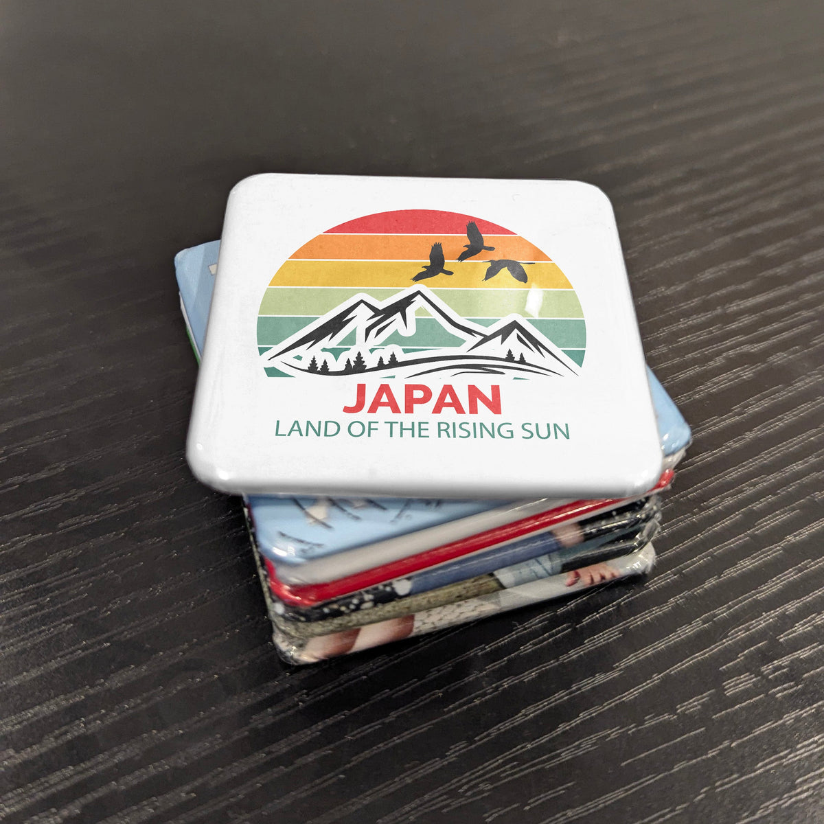 Japan Asia Magnet | Land of the Rising Sun Nihon Symbol of the East | 2x2 | Made in Canada