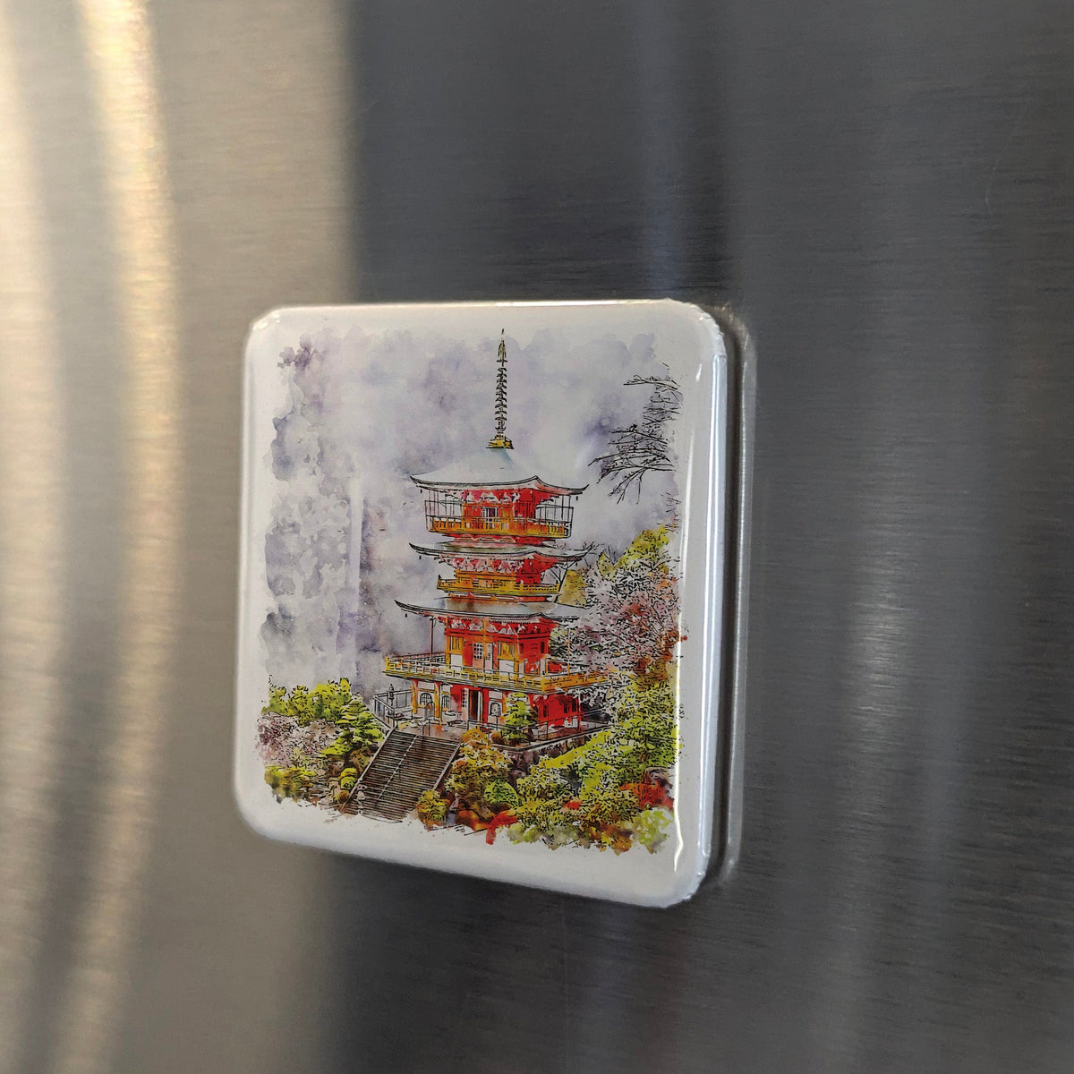Japan Asia Magnet | Japanese Castle Fortress of the Samurai Age | 2x2 | Made in Canada