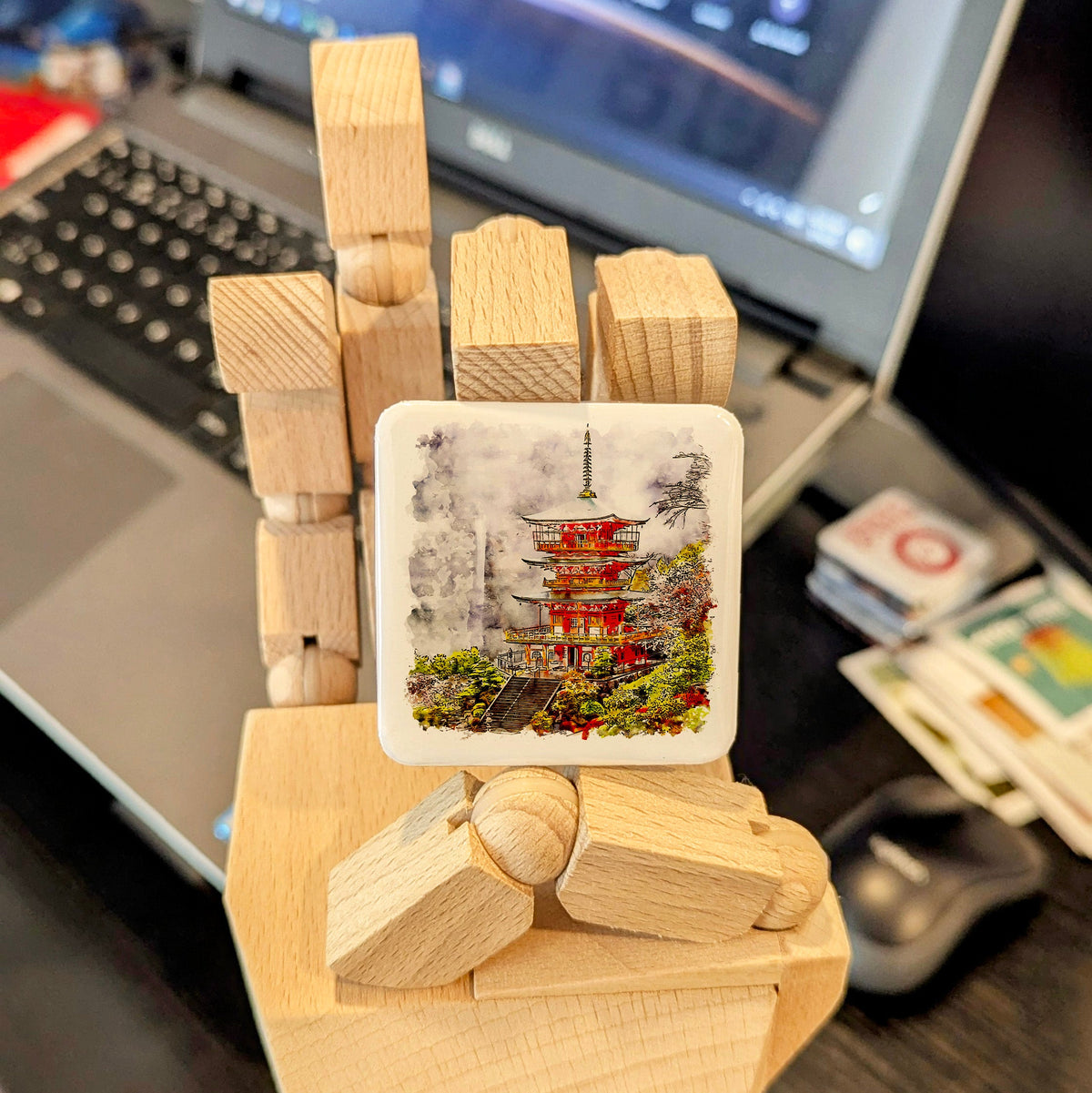 Japan Asia Magnet | Japanese Castle Fortress of the Samurai Age | 2x2 | Made in Canada