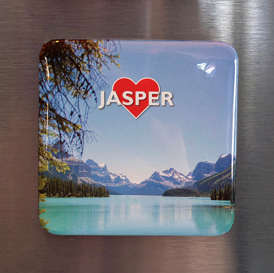 Jasper Alberta Magnet | Dark Sky Preserve of the Rockies | 2x2 | Made in Canada - PhiloPerse