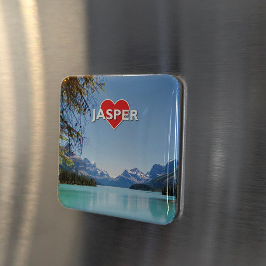 Jasper Alberta Magnet | Dark Sky Preserve of the Rockies | 2x2 | Made in Canada - PhiloPerse