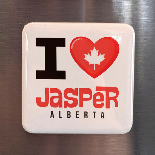 Jasper Alberta Magnet | Athabasca Valley Wilderness | 2x2 | Made in Canada - PhiloPerse