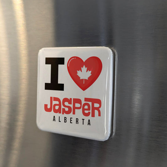 Jasper Alberta Magnet | Athabasca Valley Wilderness | 2x2 | Made in Canada - PhiloPerse