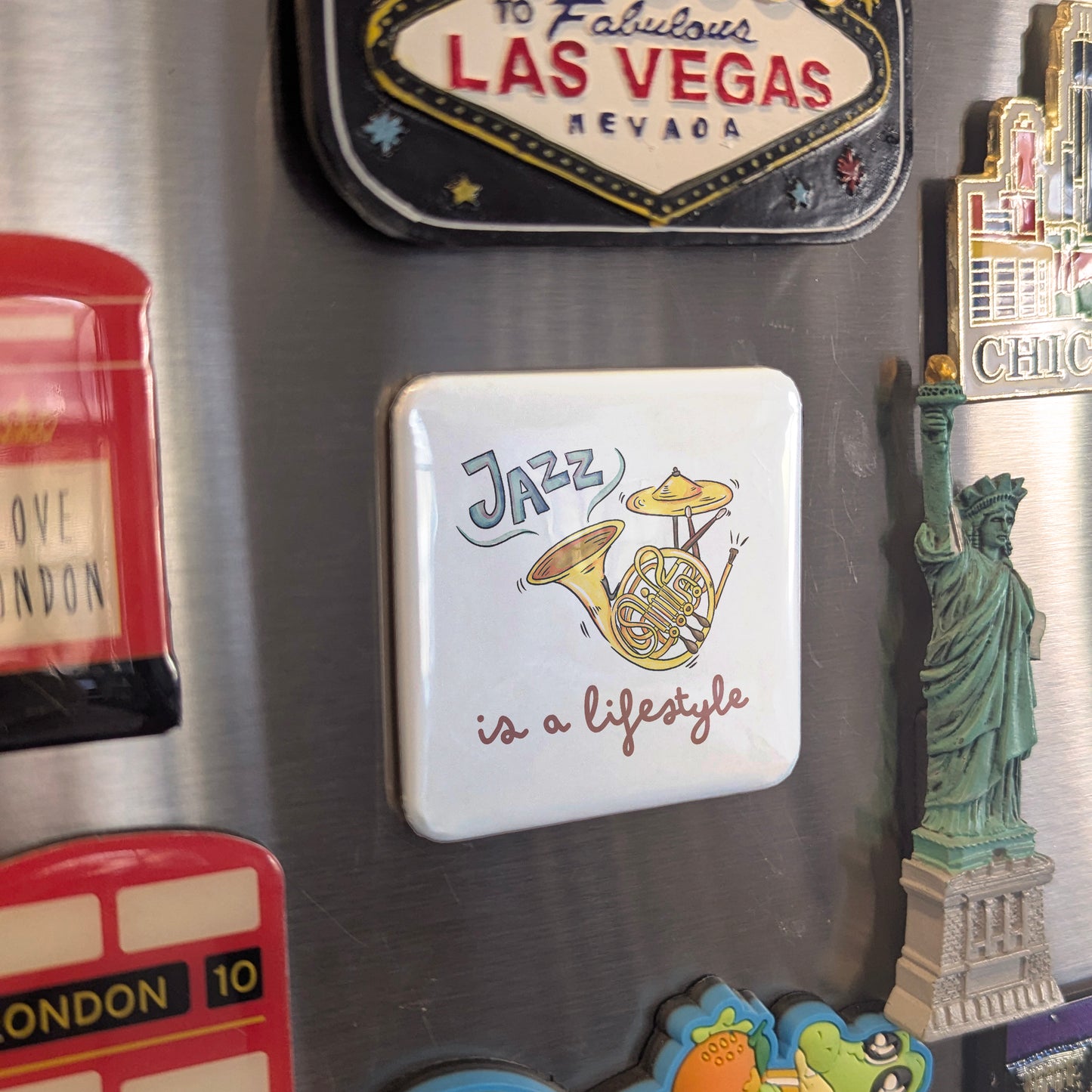 Jazz is a Lifestyle Fridge Magnet - PhiloPerse