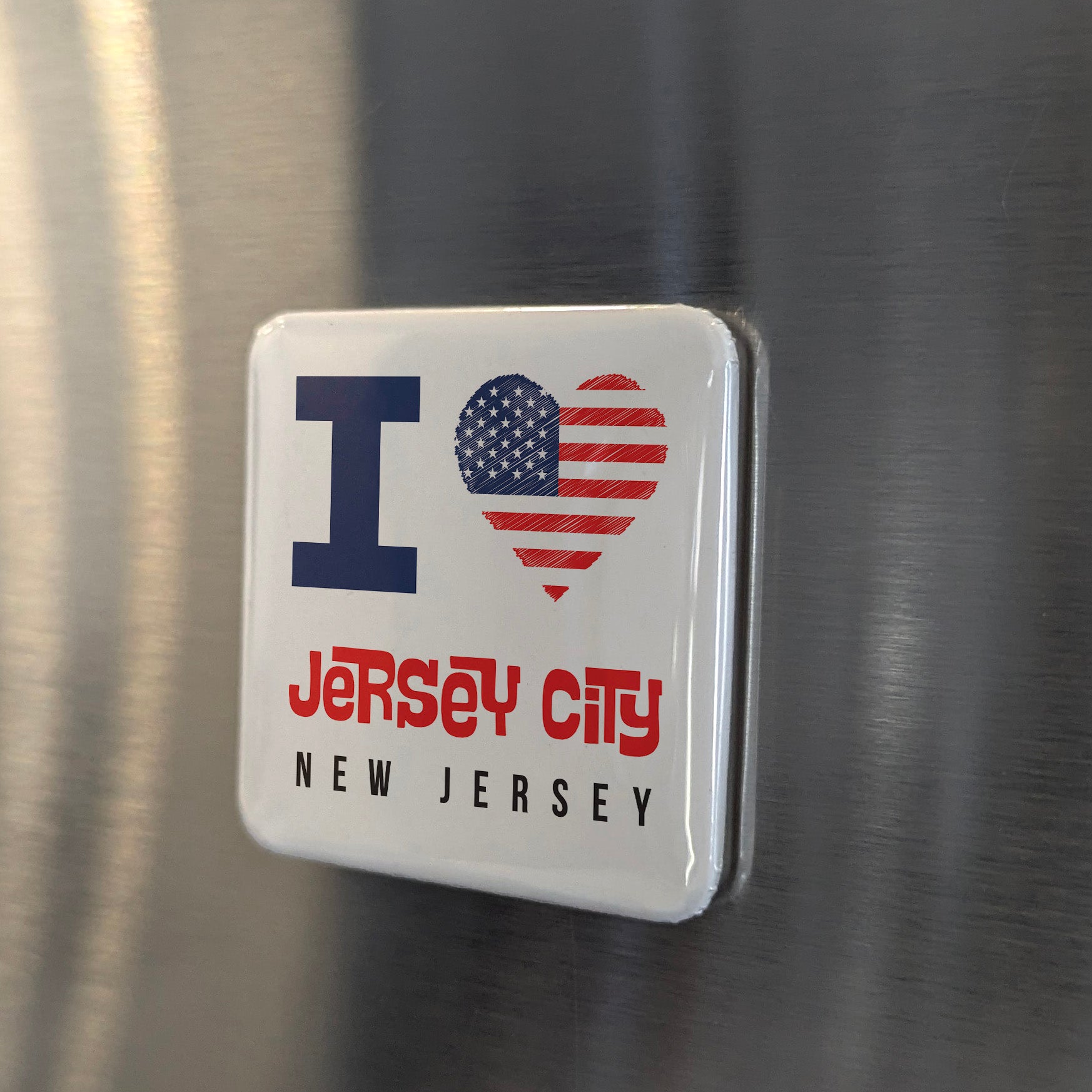 Jersey City New Jersey Magnet | Wall Street West | 2×2 | Made in Canada - PhiloPerse