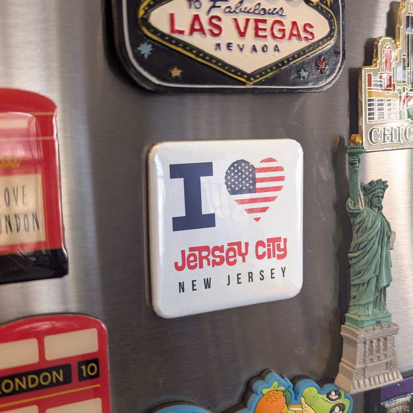 Jersey City New Jersey Magnet | Wall Street West | 2×2 | Made in Canada - PhiloPerse