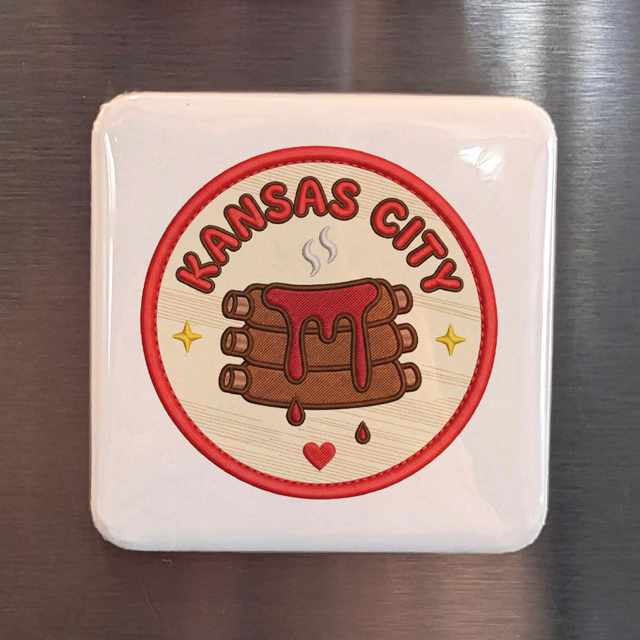 Kansas City Missouri Magnet | BBQ Capital | 2×2 | Made in Canada - PhiloPerse