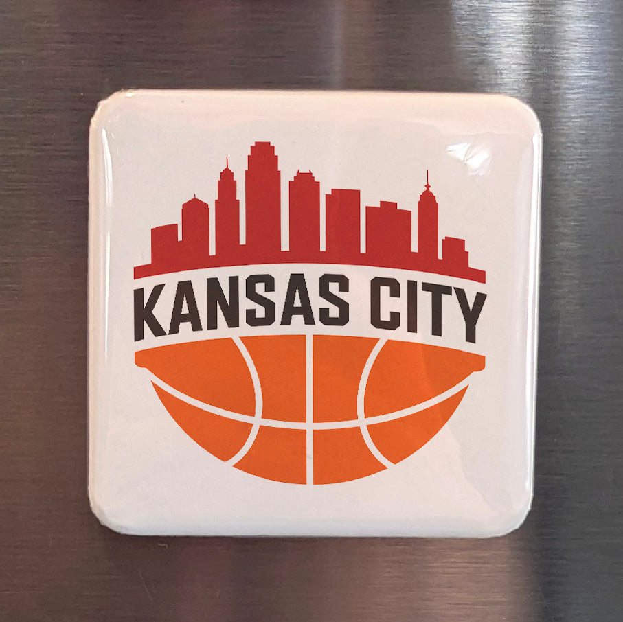 Kansas City Missouri Magnet | Hoops City | 2×2 | Made in Canada - PhiloPerse