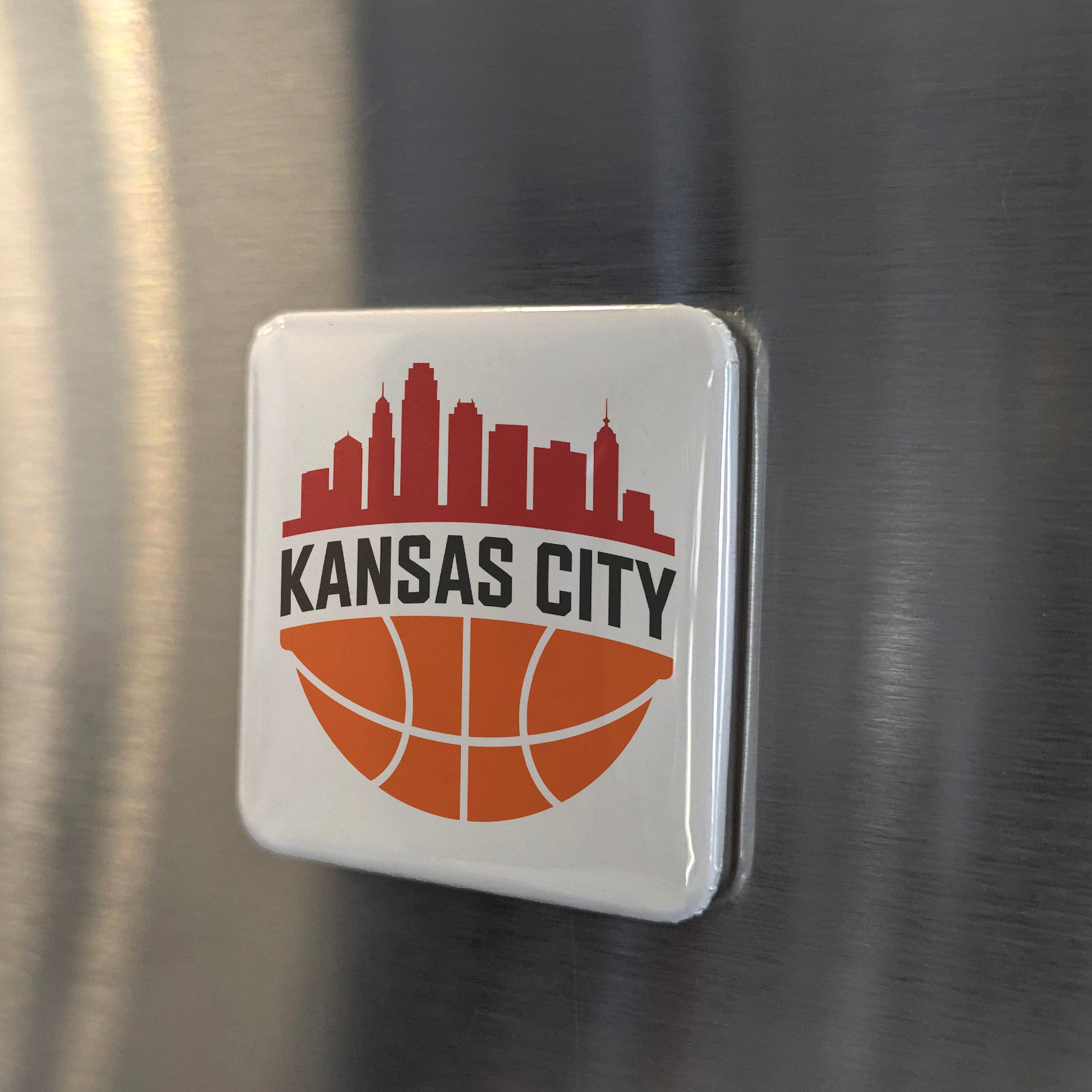 Kansas City Missouri Magnet | Hoops City | 2×2 | Made in Canada - PhiloPerse
