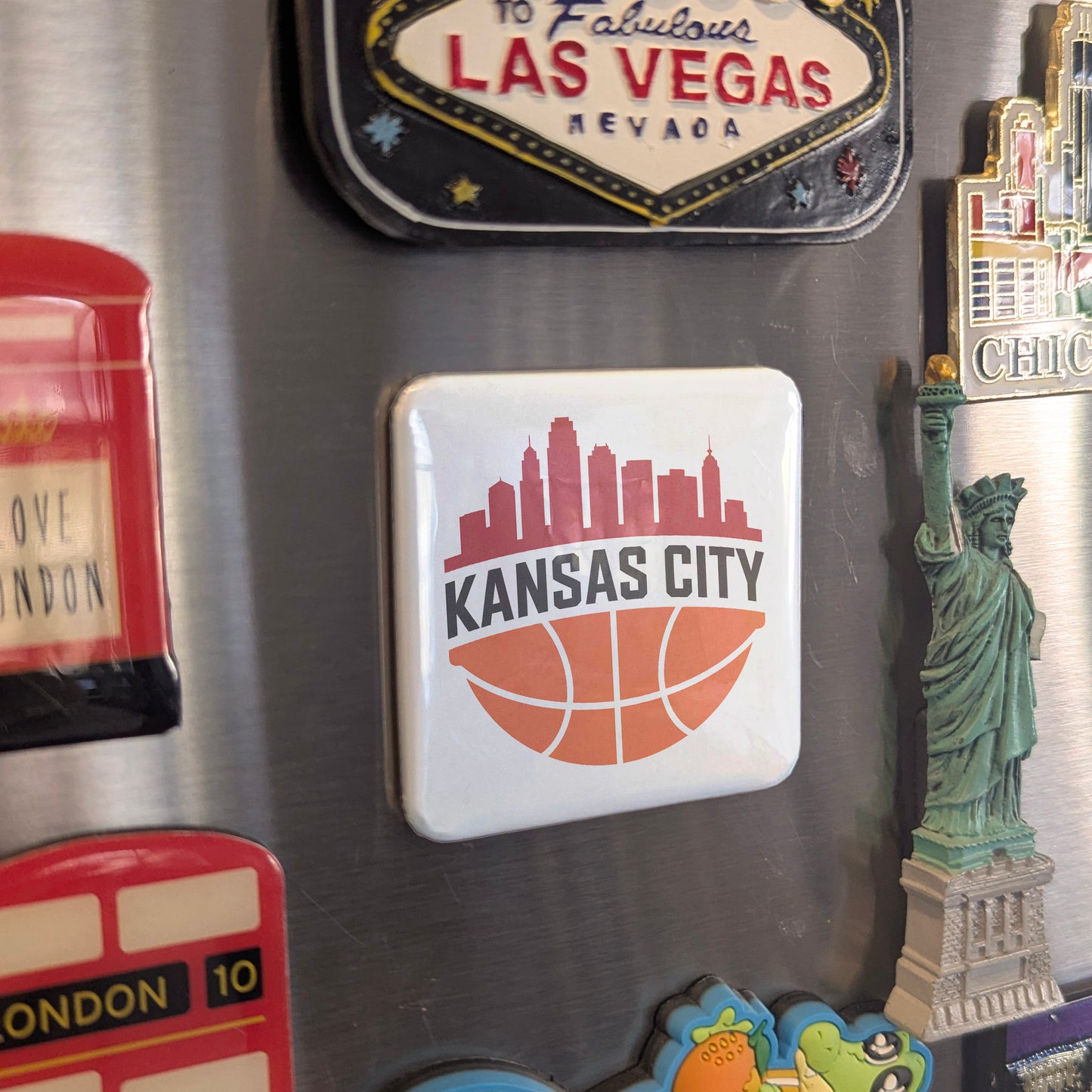 Kansas City Missouri Magnet | Hoops City | 2×2 | Made in Canada - PhiloPerse
