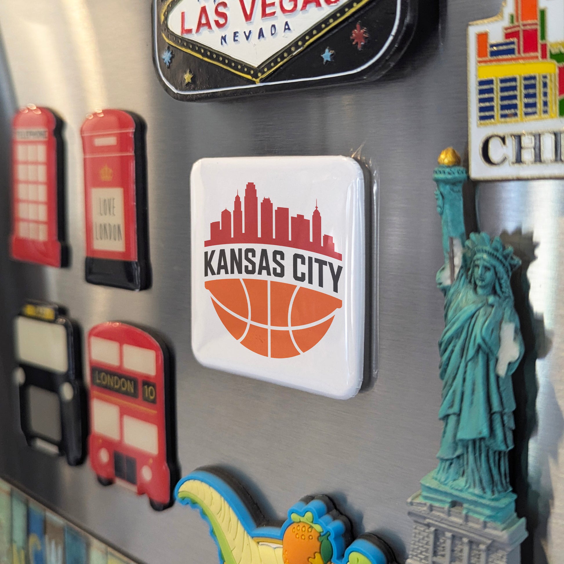 Kansas City Missouri Magnet | Hoops City | 2×2 | Made in Canada - PhiloPerse
