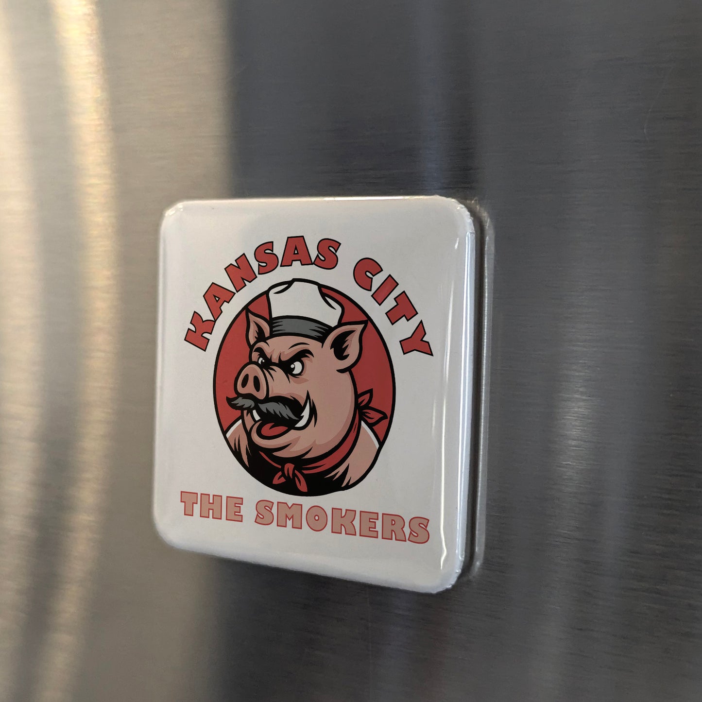 Kansas City Missouri Magnet | The Smokers | 2×2 | Made in Canada - PhiloPerse